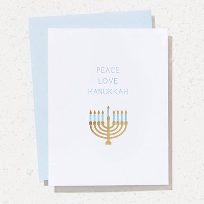 Peace Love and Hanukkah Card