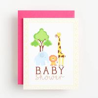 Safari Baby Shower Card