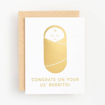 Lil Burrito Baby Card