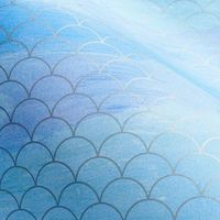 Silver Mermaid Scales Wrapping Paper