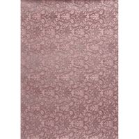 Glittered Floral Velvet on Pink Handmade Paper