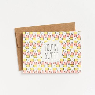 You're Sweet Candy Corn Card