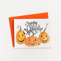 Glitter Pumpkins Card