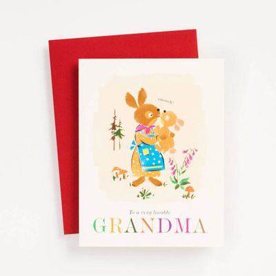 Very Lovable Grandma Card