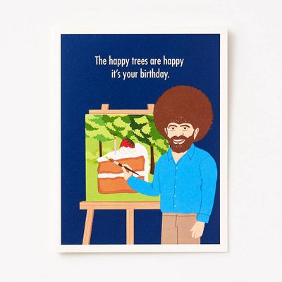 Happy Trees Birthday Card