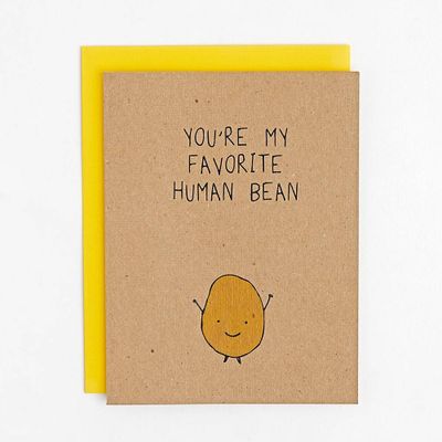 Favorite Human Bean Love Card