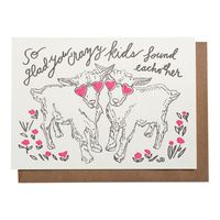 Crazy Kids Wedding Card