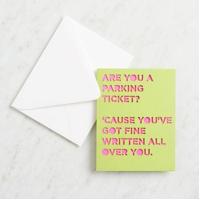 Parking Ticket Valentine Card