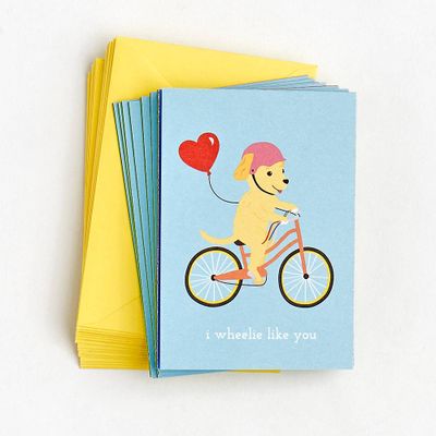 Wheeled Critters Valentine Cards