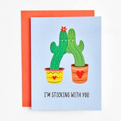 I'm Sticking With You Love Card