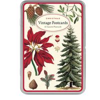 Christmas Botanica Vintage Postcard Set