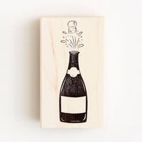 Champagne Bottle Stamp