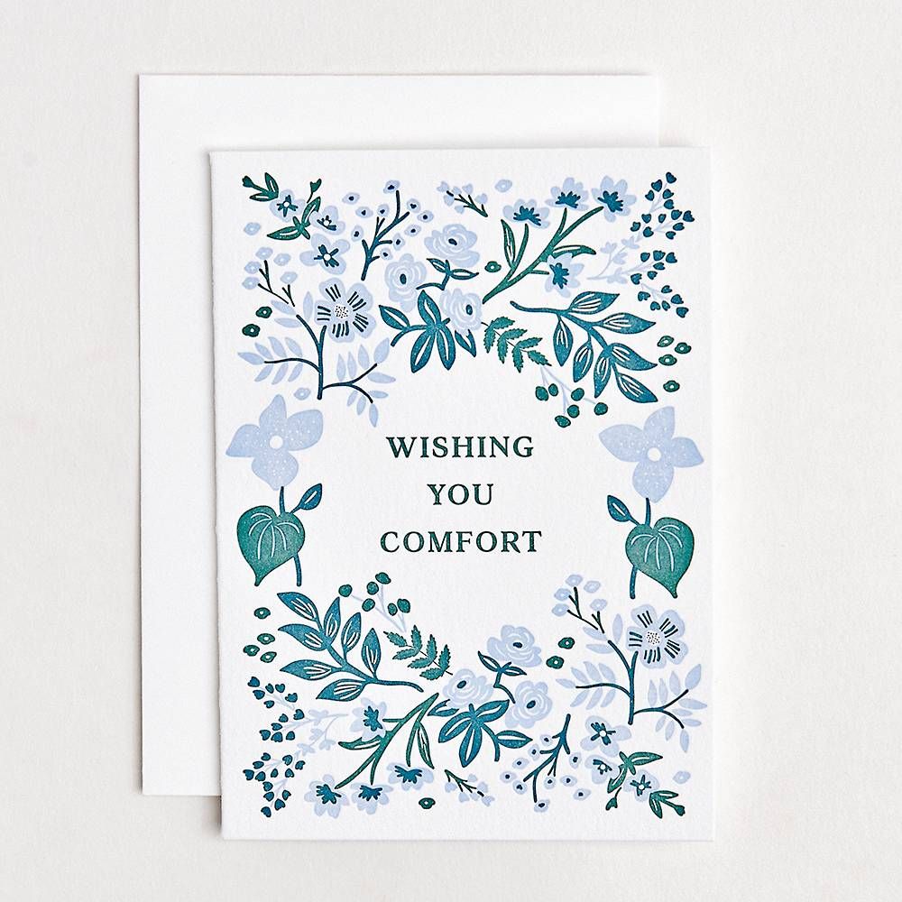 Wishing You Comfort Sympathy Card