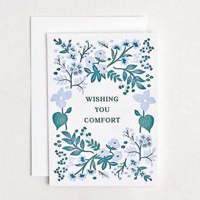 Wishing You Comfort Sympathy Card