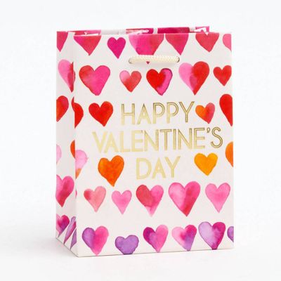 Happy Valentine's Day Heart Print Bag