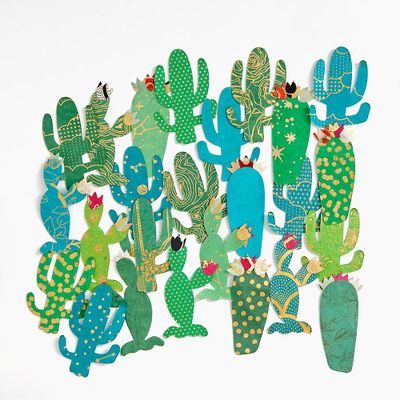 Die-Cut Fine Paper Cactus Set