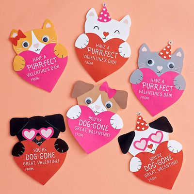 Puppies and Kittens Valentine Card Kit