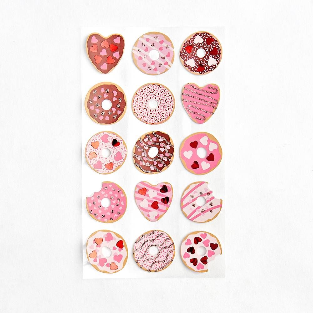 Donut Heart Stickers