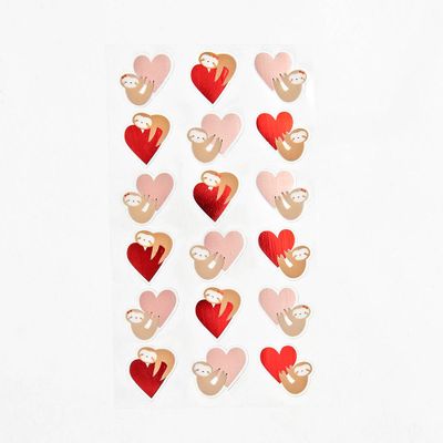 Sloth Heart Stickers