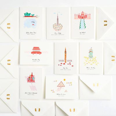 Our World in Buildings Stationery Set