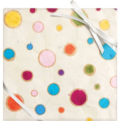 Multicolor Dots Handmade Paper