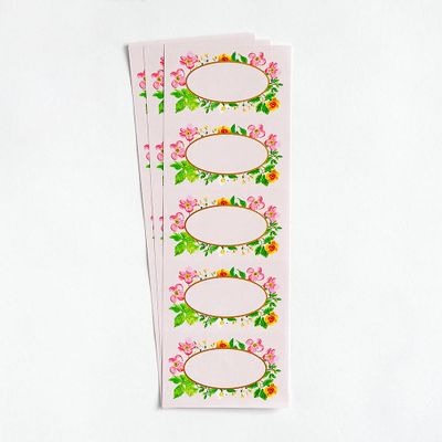 Botanical Circle Floral Labels