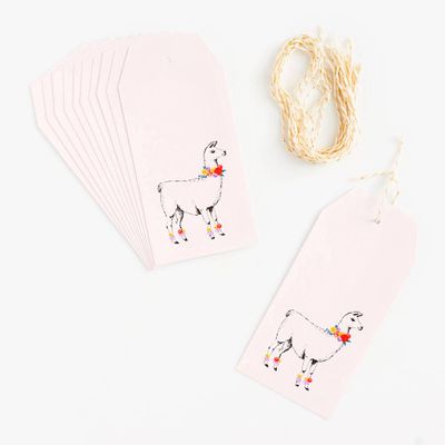 Floral Llama Gift Tags