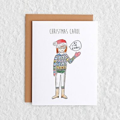Christmas Carol Greeting Card