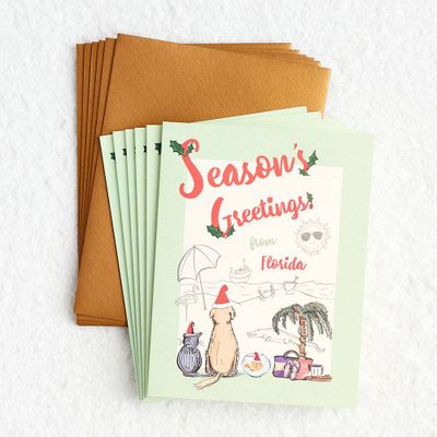 Greetings from Florida Holiday Card Set