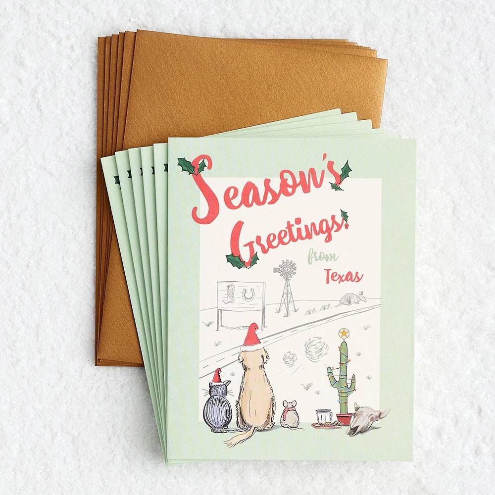 Greetings from Texas Holiday Card Set