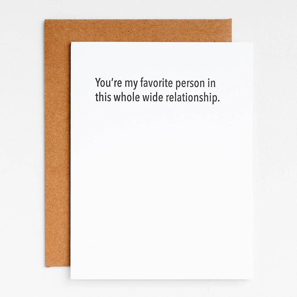 Whole Wide Relationship Anniversary Card