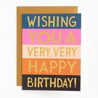 Color Block Birthday Card