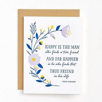 True Friend Wedding Card