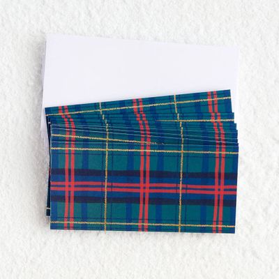 Holiday Plaid Money Cards