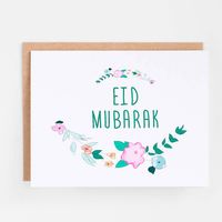 Floral Blooms Eid Card