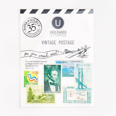 35th Anniversary Vintage Postage Stamps