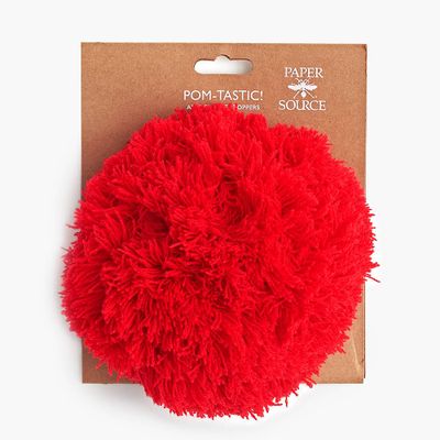 Red Yarn Pom