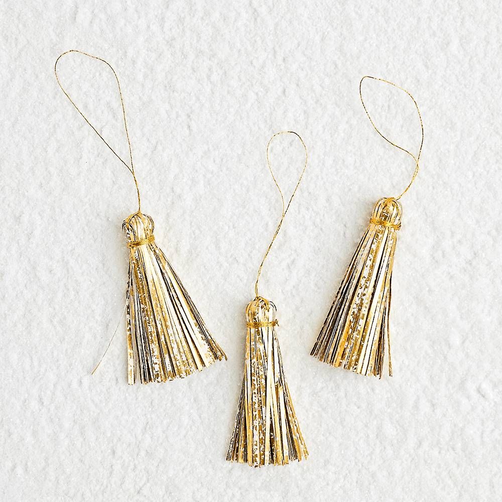 Gold Crushed Tinsel Tassel