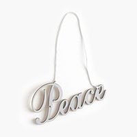 Peace Silver Gift Topper