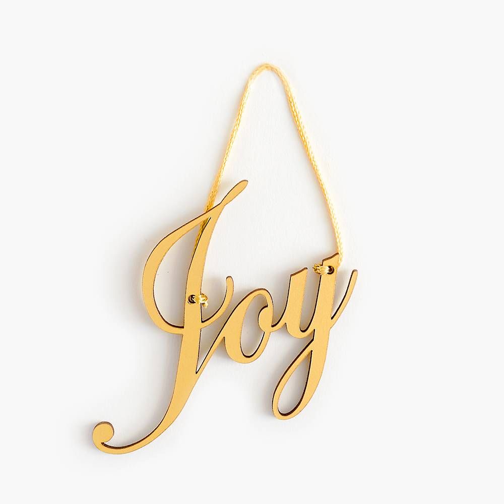 Joy Gold Gift Topper