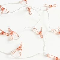 Rose Gold Clip String Lights