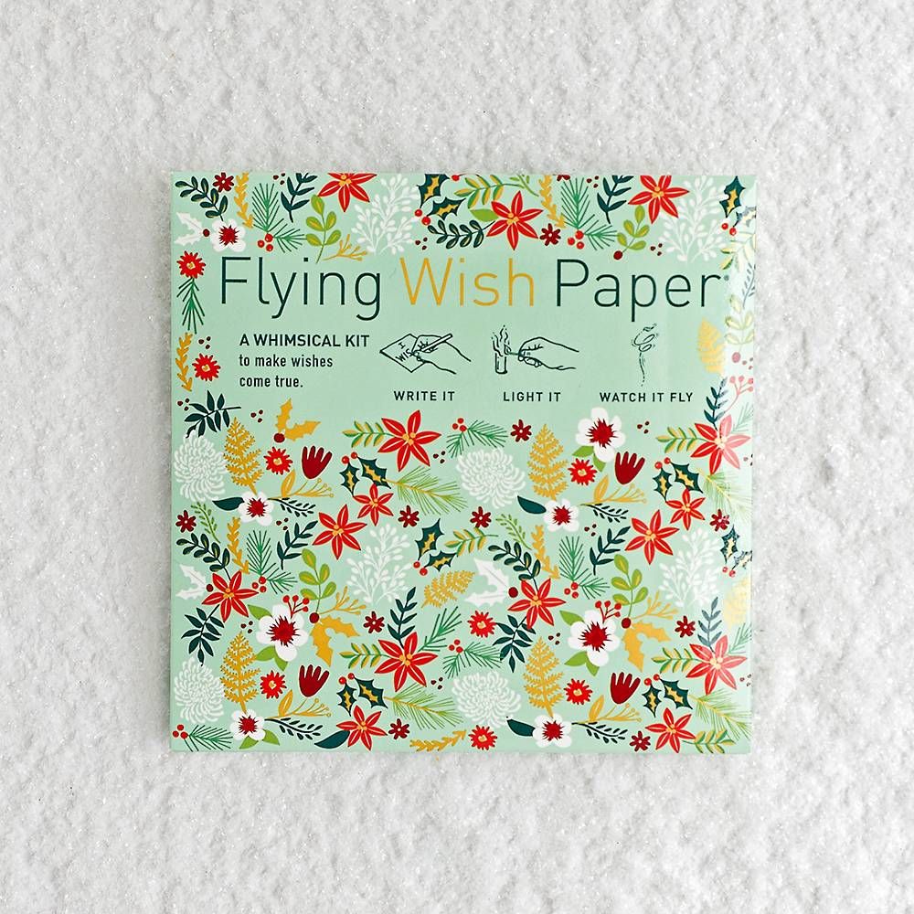 Holiday Floral Flying Wish Paper