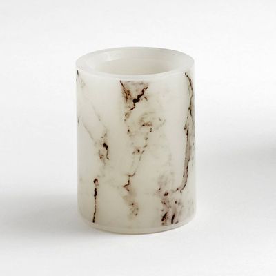 Small Marble LED Candle