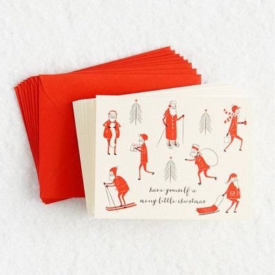 Skinny Santas Holiday Card Set