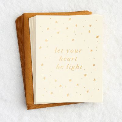 Let Your Heart Be Light Holiday Card Set