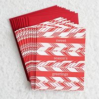 Candy Cane Holiday Card Set