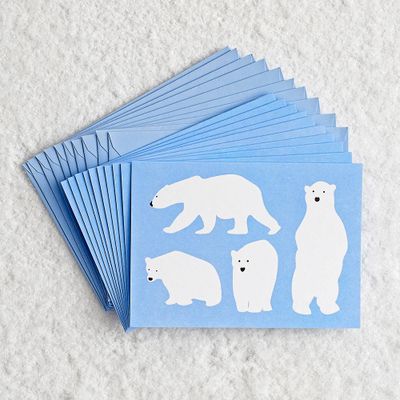 Polar Bear Holiday Card Set