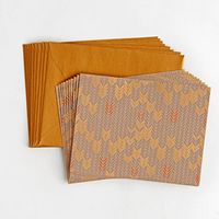 Herringbone on Kraft Stationery Set