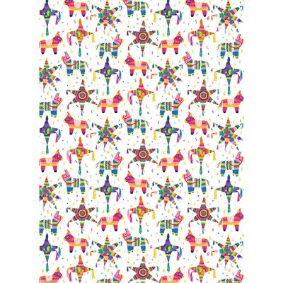 Pinatas Birthday Wrapping Paper