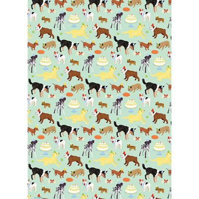 Birthday Dogs Wrapping Paper